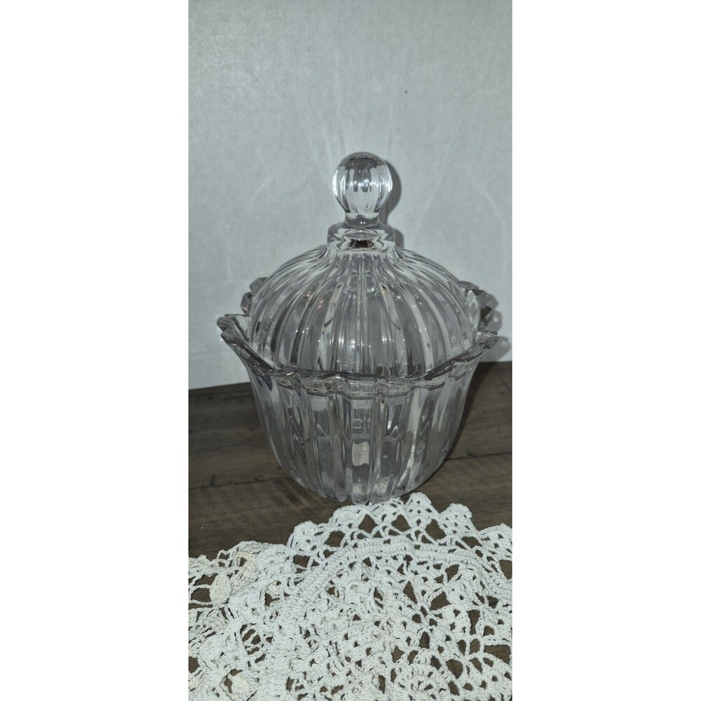 Crystal Clear Industries Alexandria Lead Free Crystal Candy Dish W/Lid